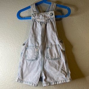 Gap shortalls light wash lavender hue overalls 2T